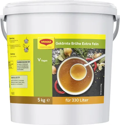 Immagine prodotto di Maggi Brodo granulare Extra fine 330 litri confezione sfusa per gastronomia 5000g