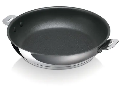 Produktbild von Beka 12328284 Frypan Evolution Bratpfanne, 28 cm max. Durchmesser, Edelstahl, Induktionsherd-geeignet, Antihaftbeschichtung, abnehmbarer Griff
