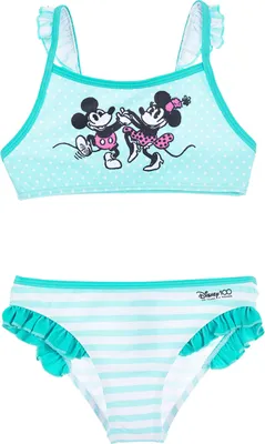 Produktbild von Minnie Mouse 100 Jahre Retro Bikini Bade-Set Badeanzug Bademode, Größe:98