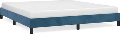 Obrázok produktu pre vidaXL Rám postele bez matraca tmavomodrý 180x200 cm zamat