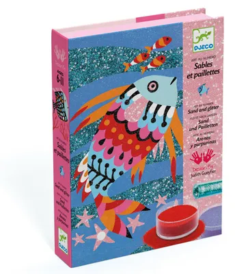 Image de Atelier créatif avec du sable coloré Poissons brillants, Djeco