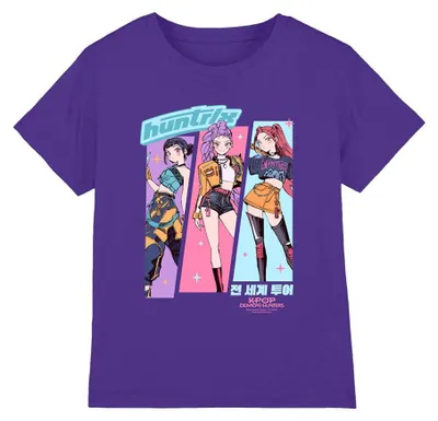 Immagine prodotto di Maglietta per bambini "Cacciatori di demoni K-Pop" - TV43587 (taglia 140-146) (viola)