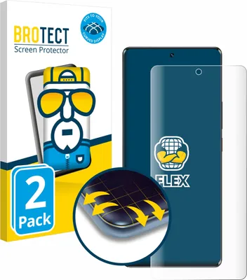 Produktbild von 2x BROTECT Fullscreen Schutzfolie für ZTE Blade V50 5G Displayschutz Folie Fullcover Klar Transparent