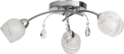 Produktbild von Rabalux 2621 Deckenleuchte 3 Spots Melissa, E14, silber-weiß, rund, Modern, ø600mm