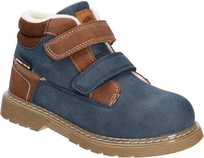 Produktbild von AMERICAN CLUB ES14323 Kinder Winterstiefel mit Fleecefutter, Klettverschluss, Winterschuhe Warm & Rutschfest, Navy 32