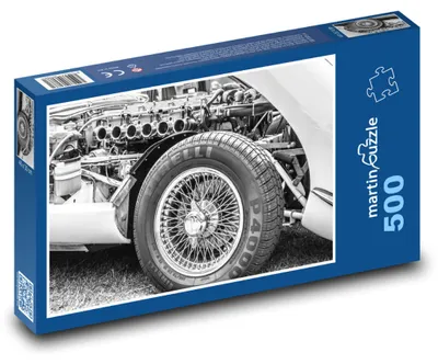 Produktbild von Puzzle 500 Detail eines historischen Autos - martinpuzzle