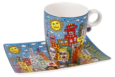 Obrázok produktu pre Goebel James Rizzi Umelecký hrnček Leto v meste