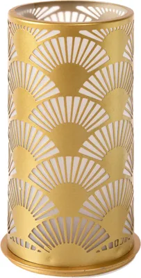 Produktbild von Duni Kerzenhalter Peacock Pfau gold 14 cm x 7,5 cm LED Deko Tisch Gastro Restaurant