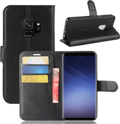 Produktbild von Hülle für Samsung Galaxy S9 Handyhülle Flip Case Schutz Tasche Schwarz