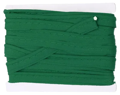 Produktbild von Paspelband - Mit Einlagekordel - Zum Nähen und Verzieren von Heimtextilien und Kleidung - 3/8 Zoll Breite, 6 Yards Länge, Dunkelgrün