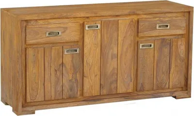 Image de MASSIVMOEBEL24 | Buffet 148x47 Palissandre huilé Brun NATURE BROWN #857