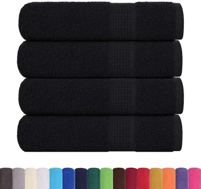 Immagine prodotto di Asciugamani FROGN 4 pz Nero 50x100 cm 360 g/m²