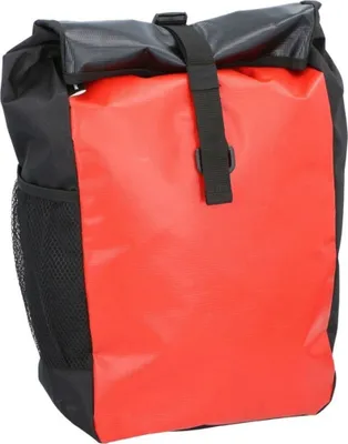 Produktbild von Dunlop Fahrradtasche für Gepäckträger, wasserdicht, 15 L, rot, 24x14x47 cm
