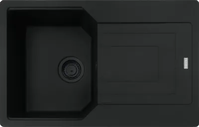 Produktbild von Franke Maris UBG 211-78 Einbauspüle Black Fragranit für Unterschränke ab 45 cm, Drehknopf - inkl.
