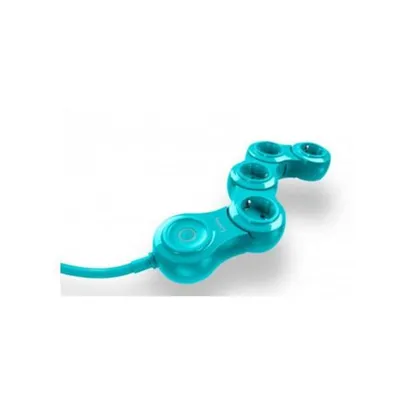 Image de Quirky Pivot Power Pop, 0,61 m, intérieur, type C, type F, type C, turquoise, métal, plastique