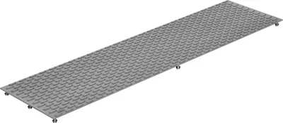 Produktbild von Gitterrost Auflage genoppt - Gitterrostauflage mit Rutschhemmung 800x200 mm