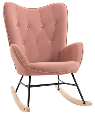 Image de Fauteuil à bascule - Fauteuil - Chaise - Siège à bascule - Revêtement - Capacité maximale : 150 kg