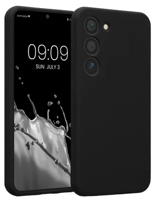 Produktbild von kwmobile Hülle kompatibel mit Samsung Galaxy S23 - Hülle Silikon gummiert - Handyhülle - Handy Case in Schwarz