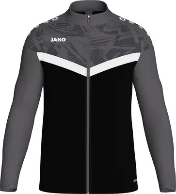 Produktbild von JAKO Kinder Polyesterjacke Iconic, Farbe:schwarz/anthrazit, Größe:164