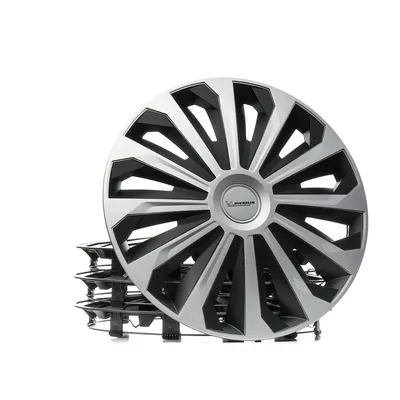 Produktbild von 16" Zoll Radkappen Schwarz/Silber Radzierblenden Radblenden 16 COSMO SILVER BLACK ARGO