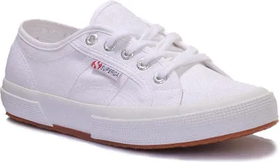 Produktbild von Superga 2750 Cotu Armee Grün klassische, lässige Segeltuch Schnürtra er für – 6 UK / Weiß