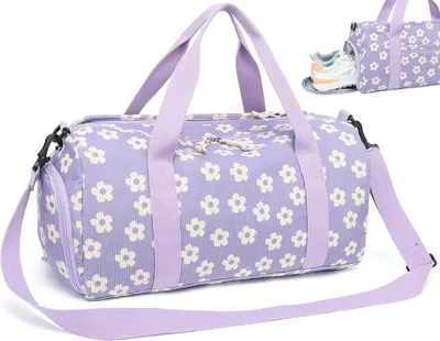 Productafbeelding van Sporttas, 24 L, paars beige, met schoencompartiment en nat compartiment, voor fitness