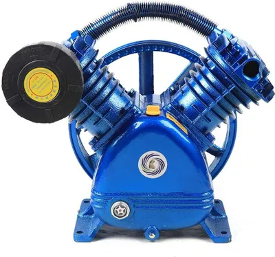 Zdjęcie produktu dla 4000W 5.5HP 2-cylindrowa sprężarka powietrza typu V Głowica pompy Jednostopniowa 850 obr/min, 600L/min Jednostka sprężarki 8Bar 115PSI Jednostka sprężarki DFV-0.6/8