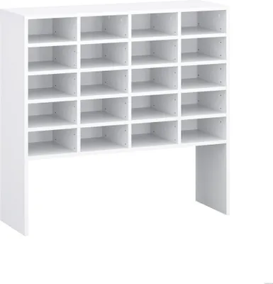 Produktbild von Schuhregal Universalregal Schuhschrank Mattweiß, vielseitig, 104x100x33 cm