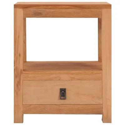 Image de vidaXL Table de nuit 40 x 30 x 50 cm teck massif