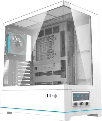 Obrázek produktu pro darkFlash Darkflash DY451 PRO kompiuterio dėklas su ventiliatoriumi (baltas)