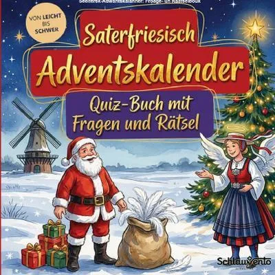 Produktbild von Saterfriesisch-Adventskalender: Quiz-Buch mit Fragen und Rätsel
