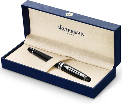 Obrázok produktu pre Waterman S0951760 WATERMAN Füllfederhalter Expert Black M Blau Geschenkbox