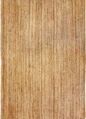 Produktbild von Teppich handgefertigt, geflochtene Jute, natürliche Linien, 160x230
