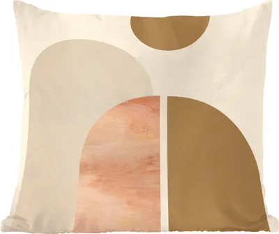 Produktbild von MuchoWow® Zierkissen Sofakissen Wohnzimmer Dekokissen 40x40 cm Abstrakt - Design - Rosa - Foto Kissen - Schlafzimmer Dekoration