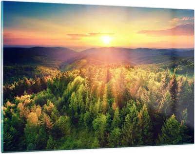 Produktbild von Bilder auf glas - Berge Natur - 120x80cm - Glasbilder - Wandbilder - Bilder - Kunstdruck - zum Aufhängen bereit - Wanddekoration aus Glas - Glas Bilder - Wandbild auf Glas - Einteilig - GAA120x80-3697