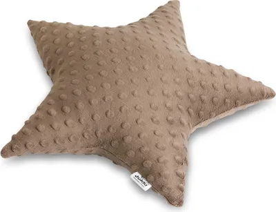 Produktbild von Mokka Minky Sternkissen