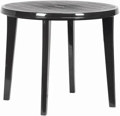 Obrázok produktu pre KETER Lisa Stôl Záhradný Ø 90 cm - Grafit 221062