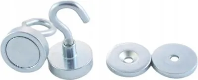 Obrázek produktu pro Magnetický držák s podložkou a háčkem 20 mm