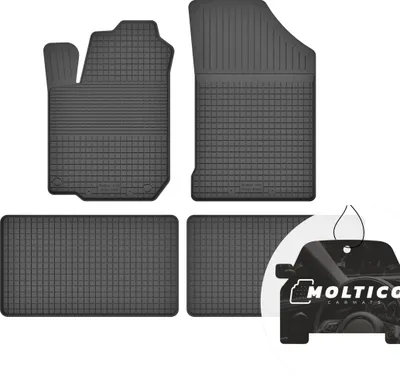 Image de Tapis en caoutchouc avec bordure Tapis de voiture en caoutchouc Tapis de voiture ajusté 4 pièces - convient à Ford Galaxy I 1995-2005