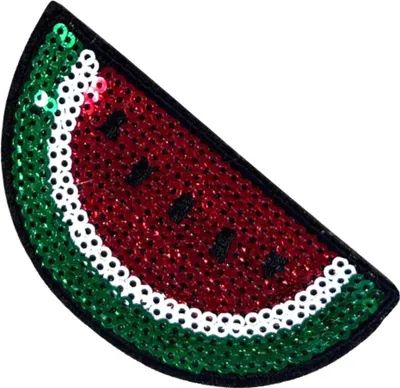 Produktbild von Melonen-Wassermelonen-Emblem-Aufnäher zum Aufbügeln