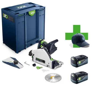 Produktbild von Festool Akku-Tauchsäge TSC 55 KEB-Basic 100Y 578223 + 2x Akkupack 18V 5,0 577660
