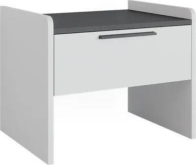 Produktbild von Esszimmerbank Vicco Roman Weiß 53.5 x 41.1 cm mit 1 Schublade, Model 56283