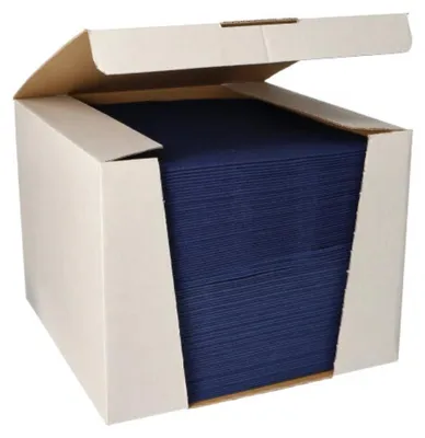 Produktbild von Papstar Servietten "ROYAL Collection" 1/4-Falz 40 x 40 cm dunkelblau 100 Stück