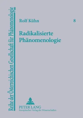 Produktbild von Radikalisierte Phänomenologie