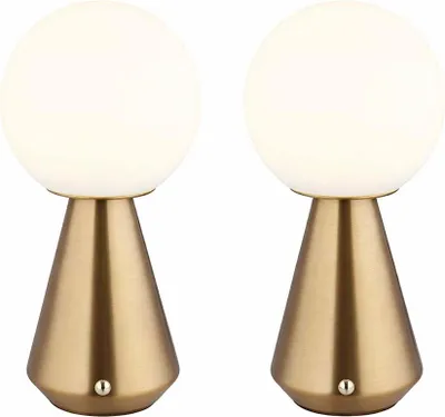 Produktbild von 2er Set LED Tischleuchte, kupfer, Touch, Dimmbar, H 23,5 cm