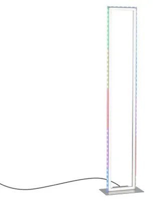 Image de Lampadaire LED, intensité lumineuse variable, télécommande, H 120 cm