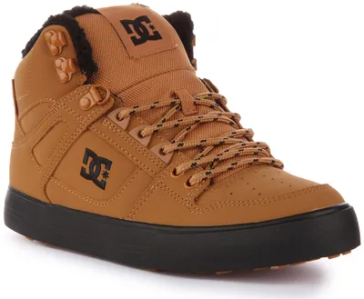 Produktbild von DC Shoes Pure Hi Top WC Herren Schnürung Nubuk Leder W ter Turnschuhe Weizen – 12 Großbritannien - 47 EU - 13 USA / Weizen