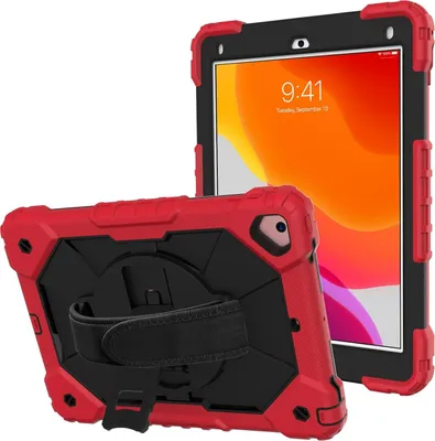 Produktbild von Tasche für Samsung Galaxy Tab A7 mit Ständer und Schultergurt Rot