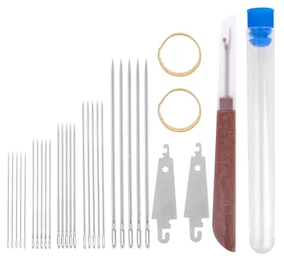 Nähset mit großen Ösen, 31-teilig, für Anfänger & Bastler