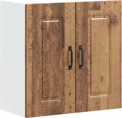 Image de vidaXL Armoire suspendue de cuisine Kalmar imitation vieux bois Matériau dérivé du bois